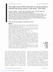 Research paper thumbnail of Overweight among children decreased, but obesity prevalence remained high among women in South Africa, 1999–2005