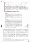 Research paper thumbnail of Applying and comparing various nutrient profiling models against the packaged food supply in South Africa