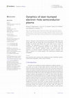 Research paper thumbnail of Dynamics of laser-bumped electron–hole semiconductor plasma