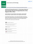 Research paper thumbnail of Enhanced Energy Recovery in a Secondary Electron Direct Energy Converter Through Reduction of the Magnetic Mirror Effect