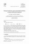 Research paper thumbnail of Energy bounds for some nonstandard problems in partial differential equations