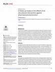 Research paper thumbnail of A follow-up study on the effects of an educational intervention against pharmaceutical promotion