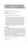 Research paper thumbnail of The development of the concept of ?matter?: A cross-age study of how children classify materials