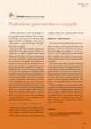 Research paper thumbnail of Podnebne spremembe in odpadki