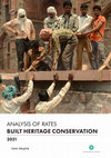 Research paper thumbnail of Built Heritage Conservation analysis of rates june