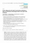 Research paper thumbnail of Serum Adiponectin and Leptin Concentrations in Relation to Body Fat Distribution, Hematological Indices and Lipid Profile in Humans