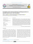 Research paper thumbnail of Investigation study of electrical discharge machining parameters on material removal rate for AISI M2 material