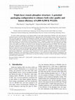 Research paper thumbnail of Triple-layer remote phosphor structure: A potential packaging configuration to enhance both color quality and lumen efficiency of 6,000–8,500 K WLEDs