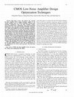 Research paper thumbnail of CMOS Low-Noise Amplifier Design Optimization Techniques