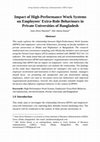 Research paper thumbnail of Impact of High-Performance Work Systems on Employees' Extra-Role Behaviours in Private Universities of Bangladesh