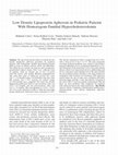 Research paper thumbnail of Low Density Lipoprotein Apheresis in Pediatric Patients With Homozygous Familial Hypercholesterolemia