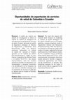 Research paper thumbnail of Oportunidades de exportación de servicios de salud de Colombia a Ecuador