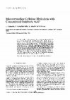 Research paper thumbnail of Microcrystalline-Cellulose Hydrolysis with Concentrated Sulphuric Acid