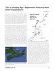 Research paper thumbnail of "Out of the Long Ago": Exploration History of Nova Scotia's Longest Cave