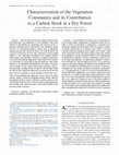 Research paper thumbnail of Characterization of the Vegetation Community and its Contribution to a Carbon Stock in a Dry Forest