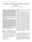 Research paper thumbnail of Distributed Congestion Control Based on Utility Function