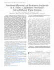 Research paper thumbnail of Nutritional Physiology of Spodoptera frugiperda (J. E. Smith) (Lepidoptera: Noctuidae) Fed on Different Wheat Varieties