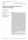 Research paper thumbnail of Foreign aid and bilateral relations: The Israel−East Africa case