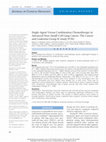 Research paper thumbnail of Single-Agent Versus Combination Chemotherapy in Advanced Non–Small-Cell Lung Cancer: The Cancer and Leukemia Group B (study 9730)