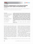 Research paper thumbnail of Sequence complementarity at the ribosomal Peptidyl Transferase Centre implies self-replicating origin