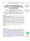 Research paper thumbnail of Drivers of smoked marine fish prices and challenges along the value chain