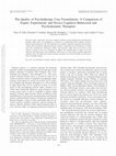 Research paper thumbnail of The Quality of Psychotherapy Case Formulations: A Comparison of Expert, Experienced, and Novice Cognitive-Behavioral and Psychodynamic Therapists