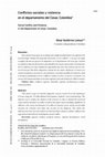 Research paper thumbnail of Conflictos sociales y violencia en el departamento del Cesar, Colombia