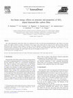 Research paper thumbnail of Ion beam energy effects on structure and properties of SiOx doped diamond-like carbon films