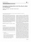 Research paper thumbnail of Investigation of Al-doping effects on the NaFe0.5Mn0.5O2 cathode for Na-ion batteries