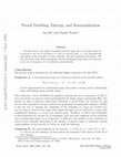 Research paper thumbnail of Period doubling, entropy, and renormalization