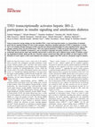 Research paper thumbnail of TFE3 transcriptionally activates hepatic IRS-2, participates in insulin signaling and ameliorates diabetes