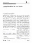 Research paper thumbnail of Treatment of Uncomplicated Type B Aortic Dissection: Optimal Medical Therapy vs TEVAR + Optimal Medical Therapy