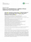 Research paper thumbnail of Potent In Vitro Phosphodiesterase 1 Inhibition of Flavone Isolated from Pistacia integerrima Galls