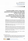 Research paper thumbnail of Comentario del libro: Menores, tutela estatal e instituciones de reforma. Buenos Aires (1890-1930), de María Carolina Zapiola