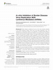 Research paper thumbnail of In vitro Inhibition of Border Disease Virus Replication With Lentivirus-Mediated shRNAs