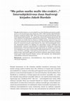 Research paper thumbnail of “Ma palun saatke mulle üks erakiri…” Intersubjektiivsus Jaan Saalvergi kirjades Jakob Hurdale