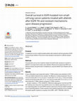 Research paper thumbnail of Overall survival in EGFR mutated non-small-cell lung cancer patients treated with afatinib after EGFR TKI and resistant mechanisms upon disease progression