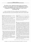 Research paper thumbnail of The Role of the (18)F-Fluorodeoxyglucose-Positron Emission Tomography Scan in the Nederlands Leuvens Longkanker Screenings Onderzoek Lung Cancer Screening Trial