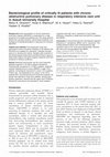 Research paper thumbnail of Bacteriological profile of critically ill patients with chronic obstructive pulmonary disease in respiratory intensive care unit in Assuit University Hospital