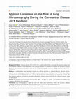 Research paper thumbnail of Egyptian Consensus on the Role of Lung Ultrasonography During the Coronavirus Disease 2019 Pandemic