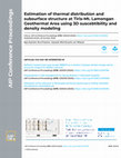 Research paper thumbnail of Estimation of thermal distribution and subsurface structure at Tiris-Mt. Lamongan Geothermal Area using 3D suscebtibility and density modeling