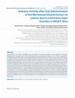 Research paper thumbnail of Antiulcer Activity after Oral Administration of the Wormwood Ethanol Extract on Lesions due to Leishmania major Parasites in BALB/C Mice