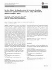 Research paper thumbnail of In vitro efficacy of ethanolic extract of Artemisia absinthium (Asteraceae) against Leishmania major L. using cell sensitivity and flow cytometry assays