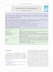 Research paper thumbnail of Laboratory based diagnosis of leishmaniasis in rodents as the reservoir hosts in southern Iran, 2012