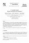 Research paper thumbnail of V-variable fractals: Fractals with partial self similarity