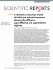 Research paper thumbnail of A random acceleration model of individual animal movement allowing for diffusive, superdiffusive and superballistic regimes