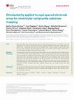 Research paper thumbnail of Omnipolarity applied to equi-spaced electrode array for ventricular tachycardia substrate mapping