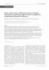 Research paper thumbnail of Ductus venosus versus cerebral transverse sinus Doppler velocimetry for predicting acidemia at birth in pregnancies complicated by placental insufficiency