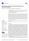 Research paper thumbnail of Variable-Barrier Quantum Coulomb Blockade Effect in Nanoscale Transistors