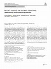 Research paper thumbnail of Bioactive emulsions with beneficial antimicrobial application in textile material production